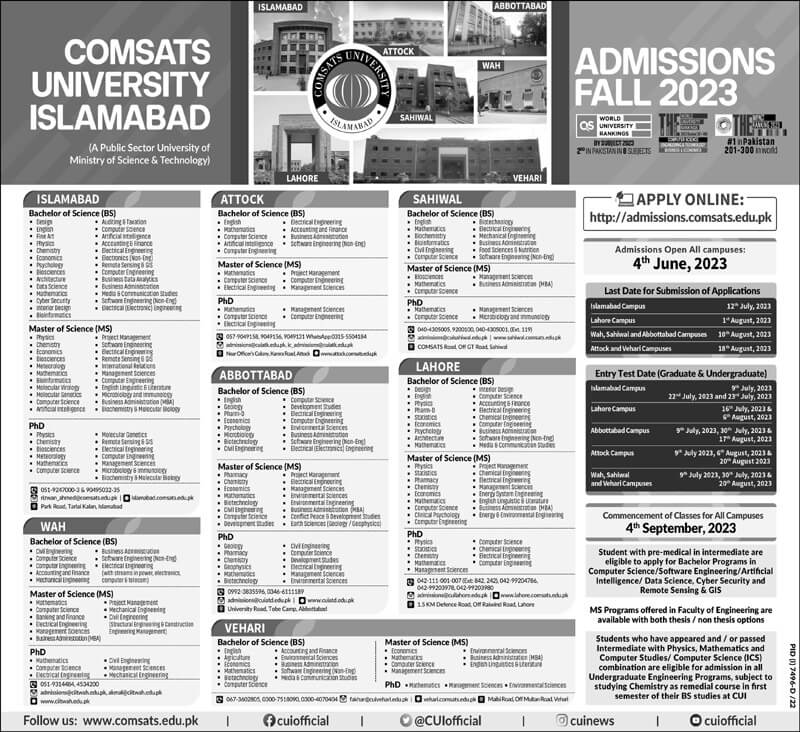 Admission-Details-Comsats-University-Islamabad-Admissions-2023