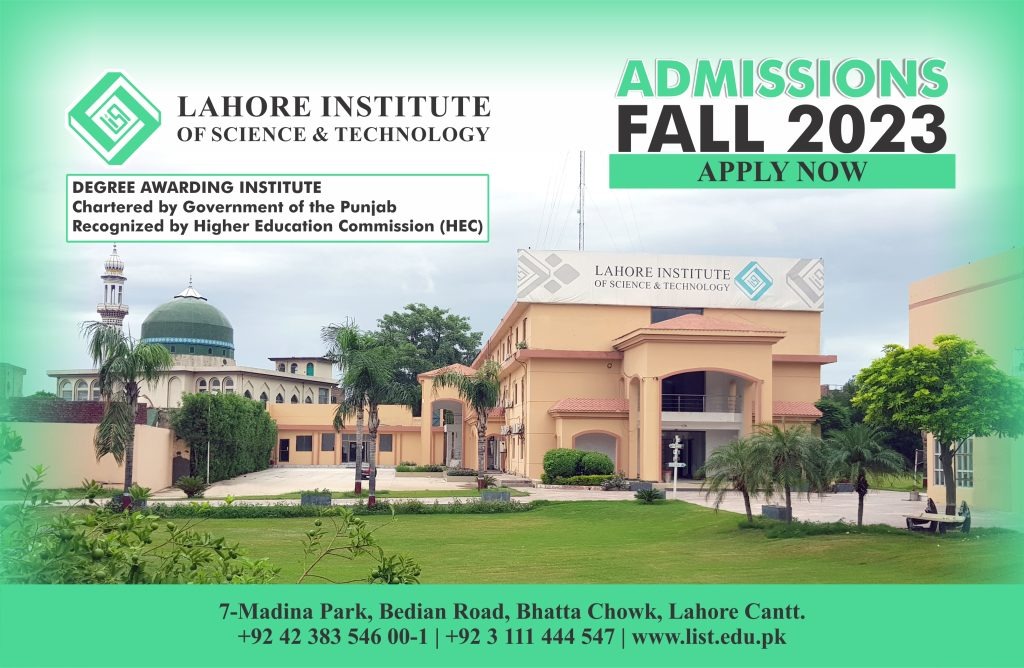 Lahore Institute of Science & Technology (LIST), Lahore