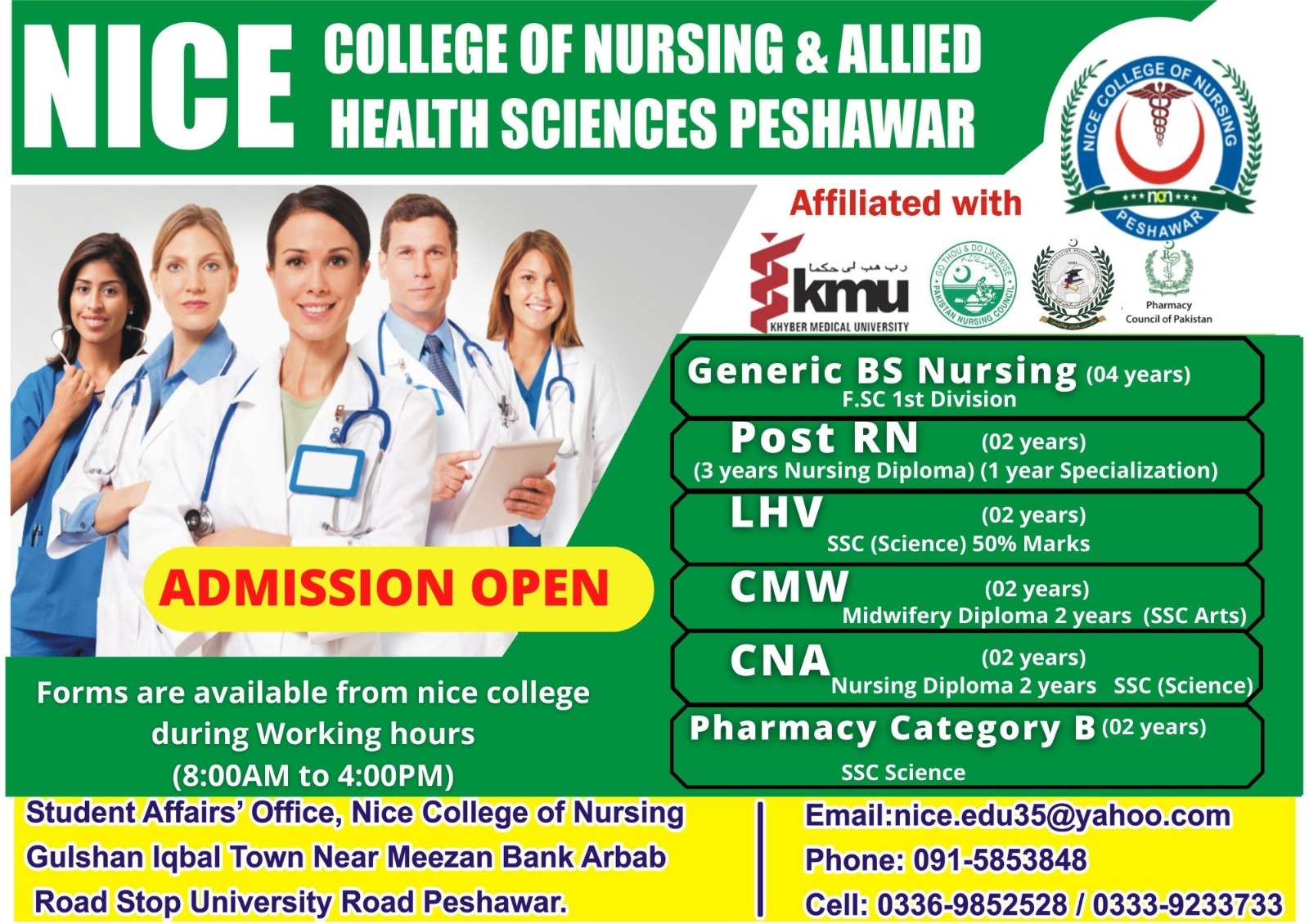 Nice College of Nursing & Allied Health Sciences, Peshawar